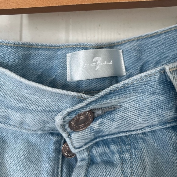 7 For All Mankind Men Light Wash Easy Straight Jeans - Picture 7 of 16